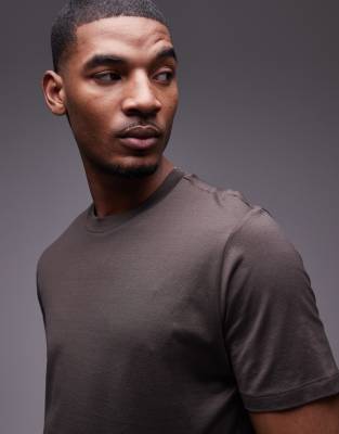 Mango Premium T-shirt In Brown