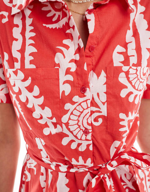 strapless open back dress Vintage Shirt Dress | Sandy Pink | Size L/XL