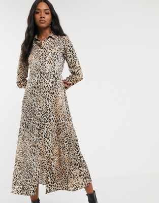 Mango printed shirt dress in animal | ASOS