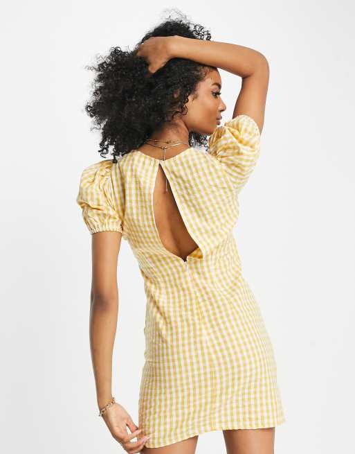 Yellow gingham dress hot sale forever 21