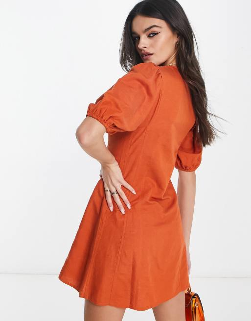 Mango best sale dress orange