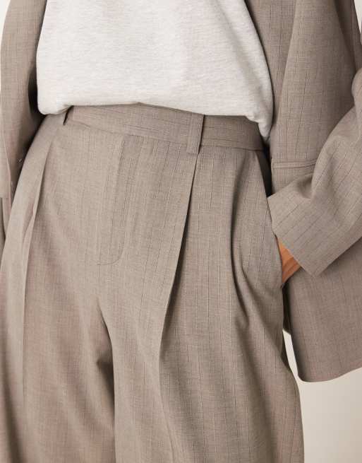 Mango - Puglia - Pantaloni sartoriali a zampa grigi in coordinato, 3 di 5