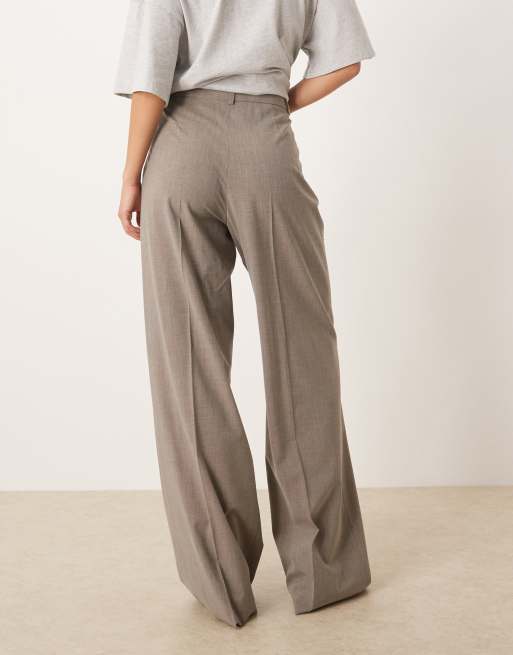 Mango Puglia tailored flared trouser co-ord in grey, 4 of 5