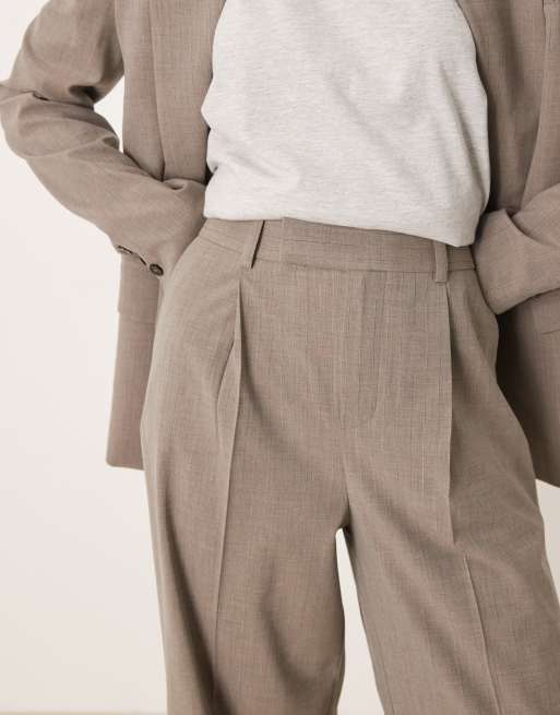 Mango Puglia tailored flared trouser co-ord in grey, 5 of 5
