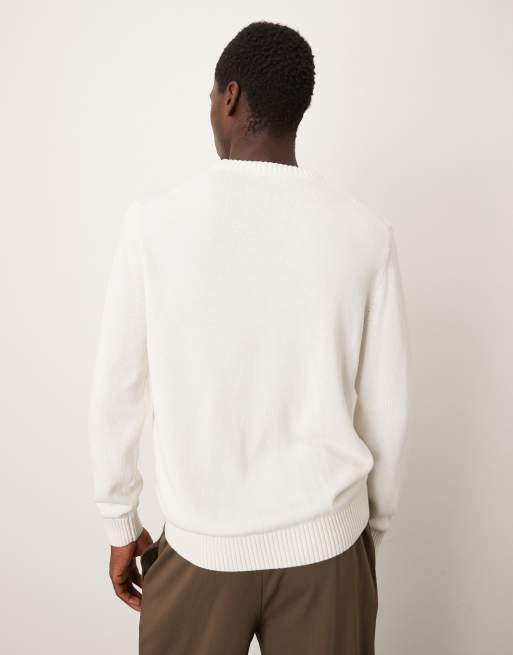 Mango - Pull col rond en maille - Naturel, 3 de 5