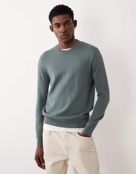 Mango - Pull de sport en maille - Bleu cendré - view 1