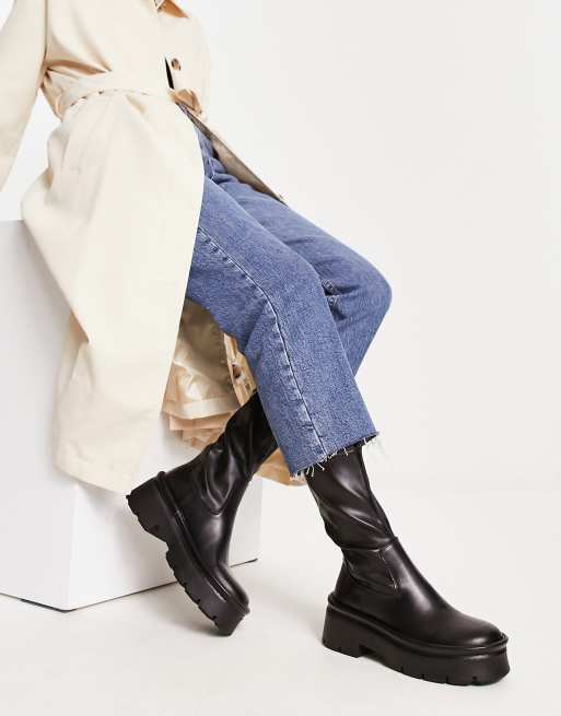 Mango best sale knee boots