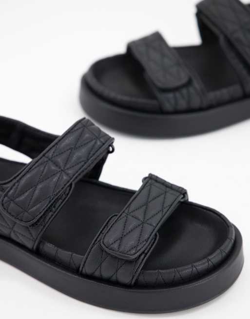 Mango quilted strap sandals new arrivals