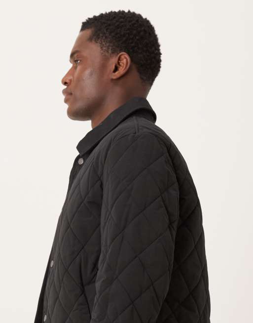 Mango quilted jacket in black, 4 of 5