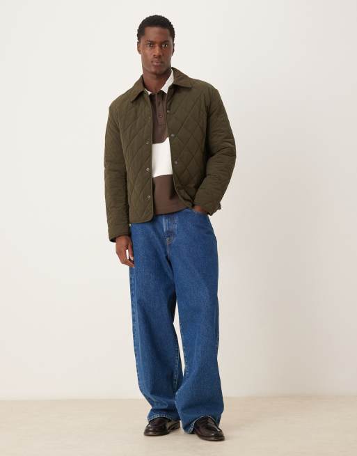 Mango quilted jacket in khaki, 2 of 5