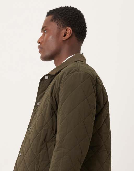 Mango quilted jacket in khaki, 4 of 5