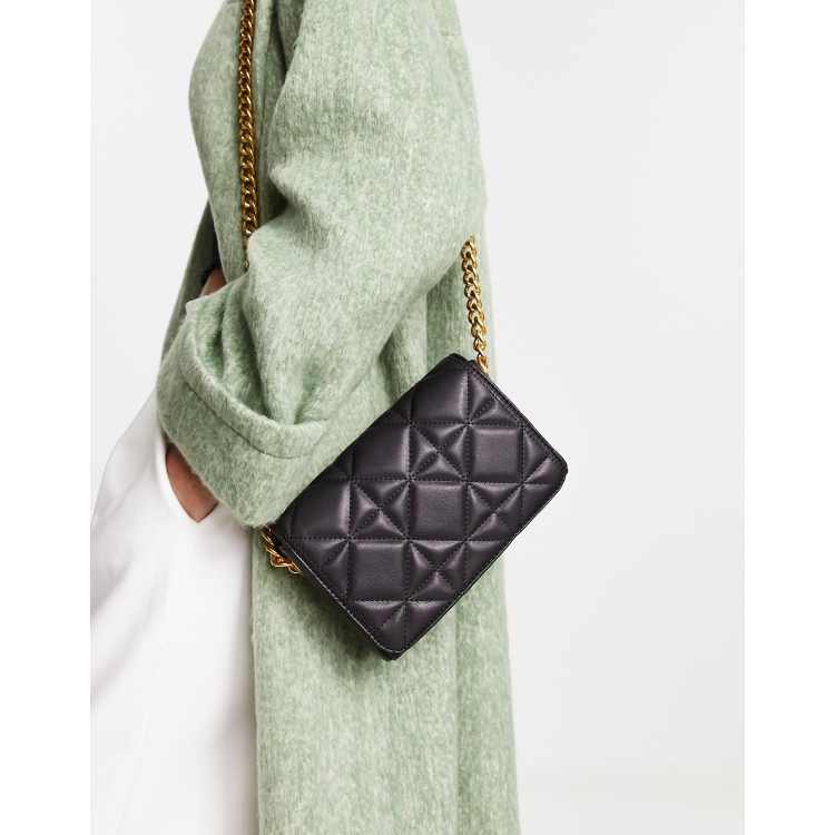 Mango quilted best sale shoulder bag