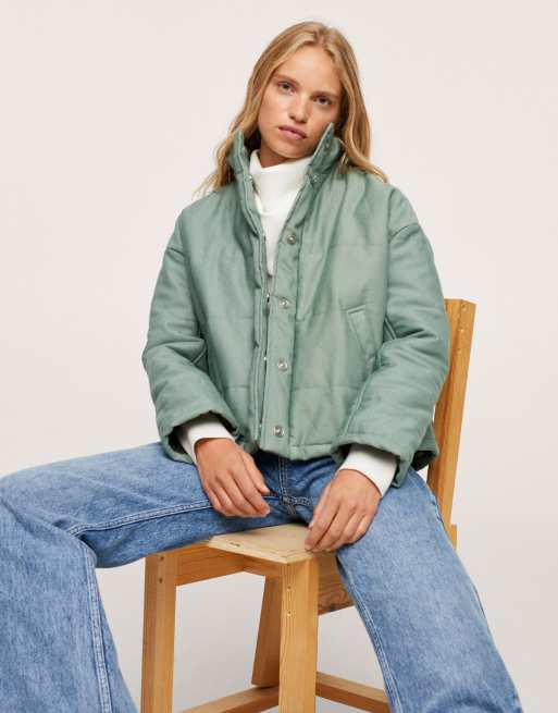 Mango green outlet jacket