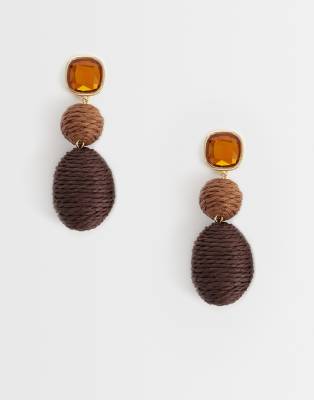 brown dress earrings Earrings that go best with/ dress? : r/Weddingattireapproval