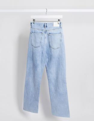 mango raw hem dad jeans