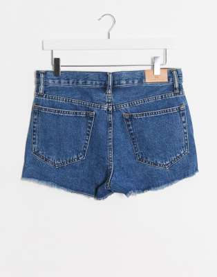 dark blue jeans shorts