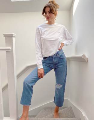 mango straight leg jeans