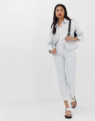 light blue wide leg jeans