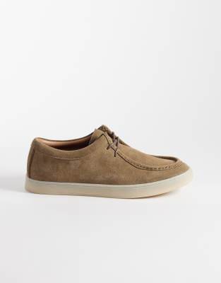  real leather lace up shoes in tan