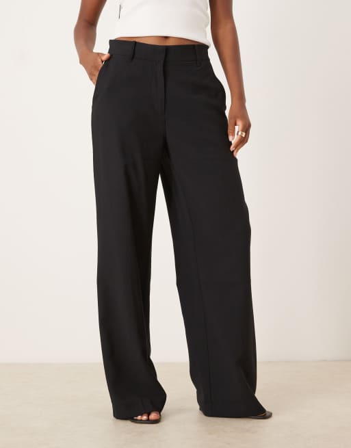 Mango - Rechte pantalon met plooi aan de voorkant in kaki, 4 van 5