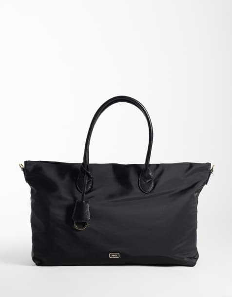 Mango rechteckige Tote-Bag in Schwarz - view 1