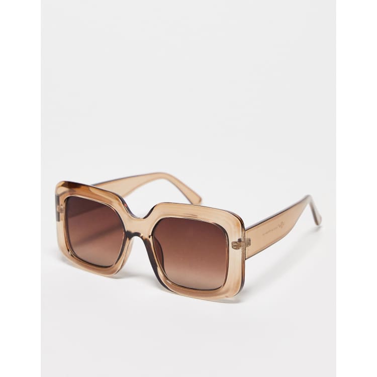 ✨SALE✨ Mango Rectangular sunglasses ✨SALE✨ Square metallic frame sunglasses - Women | MANGO USA main image 4