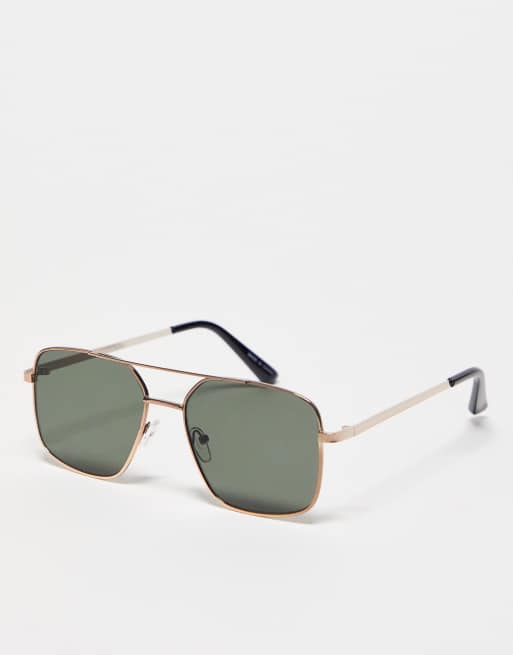 Mango rectangle sunglasses in grey