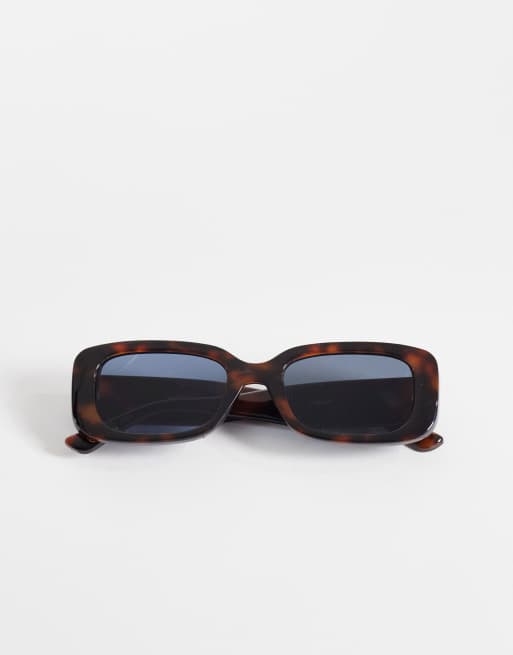 Mango rectangular frame sunglasses in brown, 3 of 3