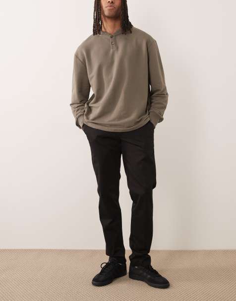 Mango - Regular-fit broek met plooi in zwart - view 1