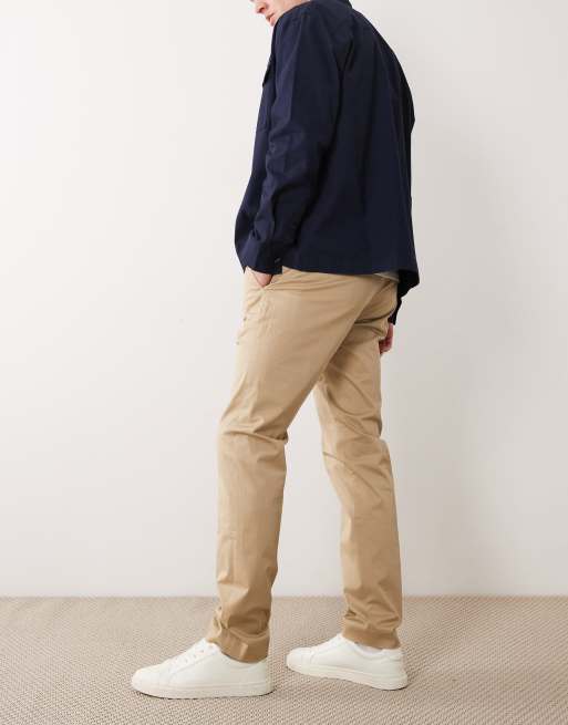 Mango regular fit pleat front trousers in beige, 2 of 5