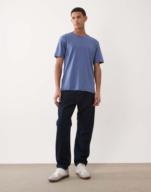 Mango – Regular-Fit-T-Shirt in Mittelblau aus 100% Baumwolle, 2 von 5