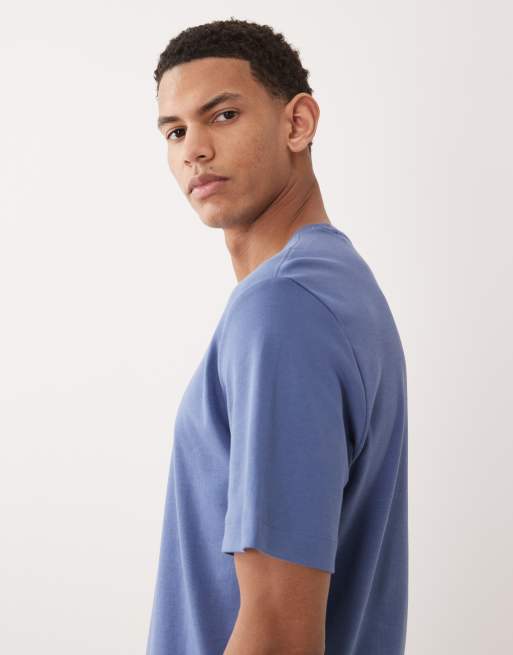 Mango – Regular-Fit-T-Shirt in Mittelblau aus 100% Baumwolle, 4 von 5