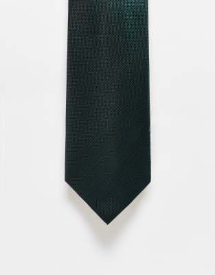 Mango Mango regular tie in khaki-Green