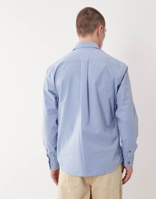 Mango – Relaxed-Fit-Hemd aus 100% Baumwolle in Blau, 3 von 5