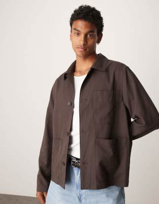 Mango Relaxed Fit Jacket In Blue