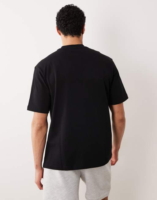 Mango – Relaxed-Fit-T-Shirt aus 100% Baumwolle in Schwarz mit Rundhalsausschnitt, 4 von 5