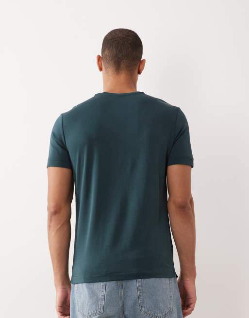 Mango relaxed fit T-shirt in dark green, 4 of 5