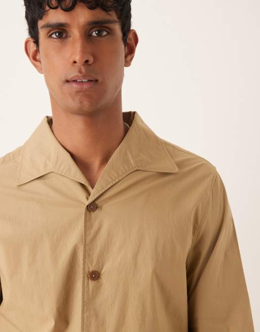 Mango – Relaxed Fit Worker-Jacke in Beige, Kombiteil, 2 von 4