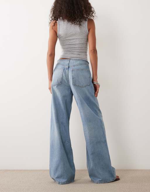 Mango relaxed jeans in lichtblauw, 3 van 5