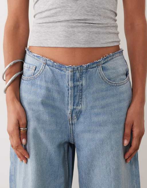 Mango relaxed jeans in lichtblauw, 5 van 5