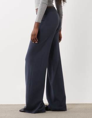 Mango Relaxed Pants In Blue