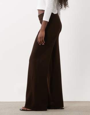 Mango Relaxed Pants In Brown