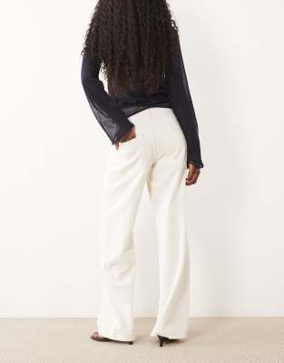 Mango Relaxed Pants In Neutral
