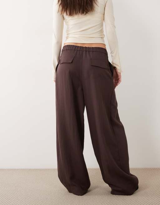 Mango relaxed pants in plum, 5 of 5