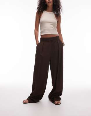 Mango Relaxed Pintuck Tailored Pants