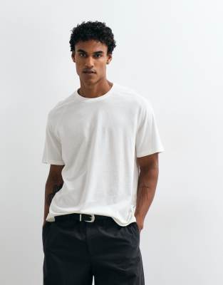 Mango Relaxed T-shirt In White