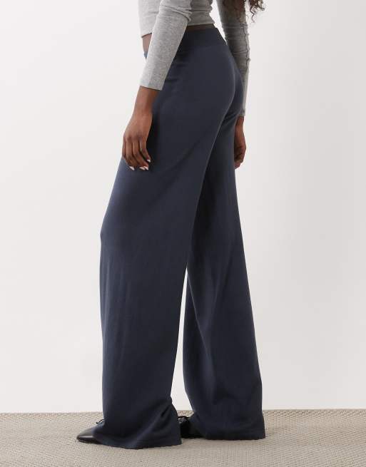 Mango relaxed trouser in blue, 2 of 5