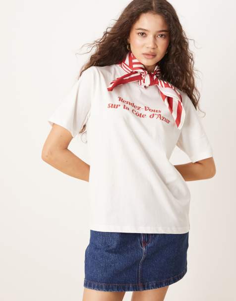 Mango rendez vous printed t-shirt in white - view 1