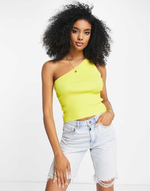 Bright yellow tube outlet top