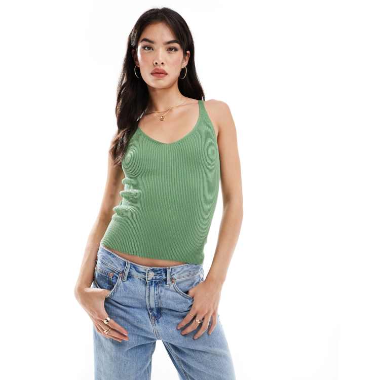 MANGOPOP Women's Scoop Neck Long Sleeve Bodysuit - Stretchy Rayon/Spandex, Snap Closure, Deep Green Medium - View #2